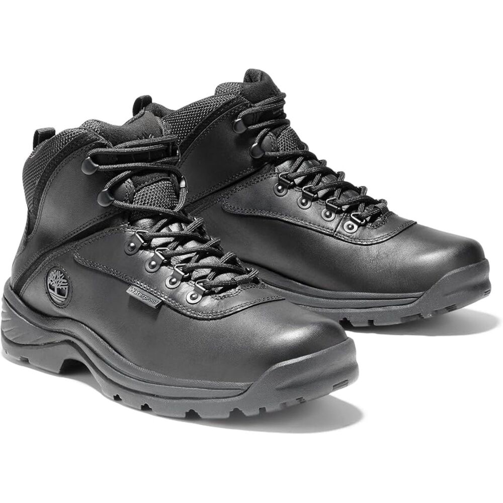 Timberland Men's White Ledge Mid Waterproof Hiking Boots Black 10.5
